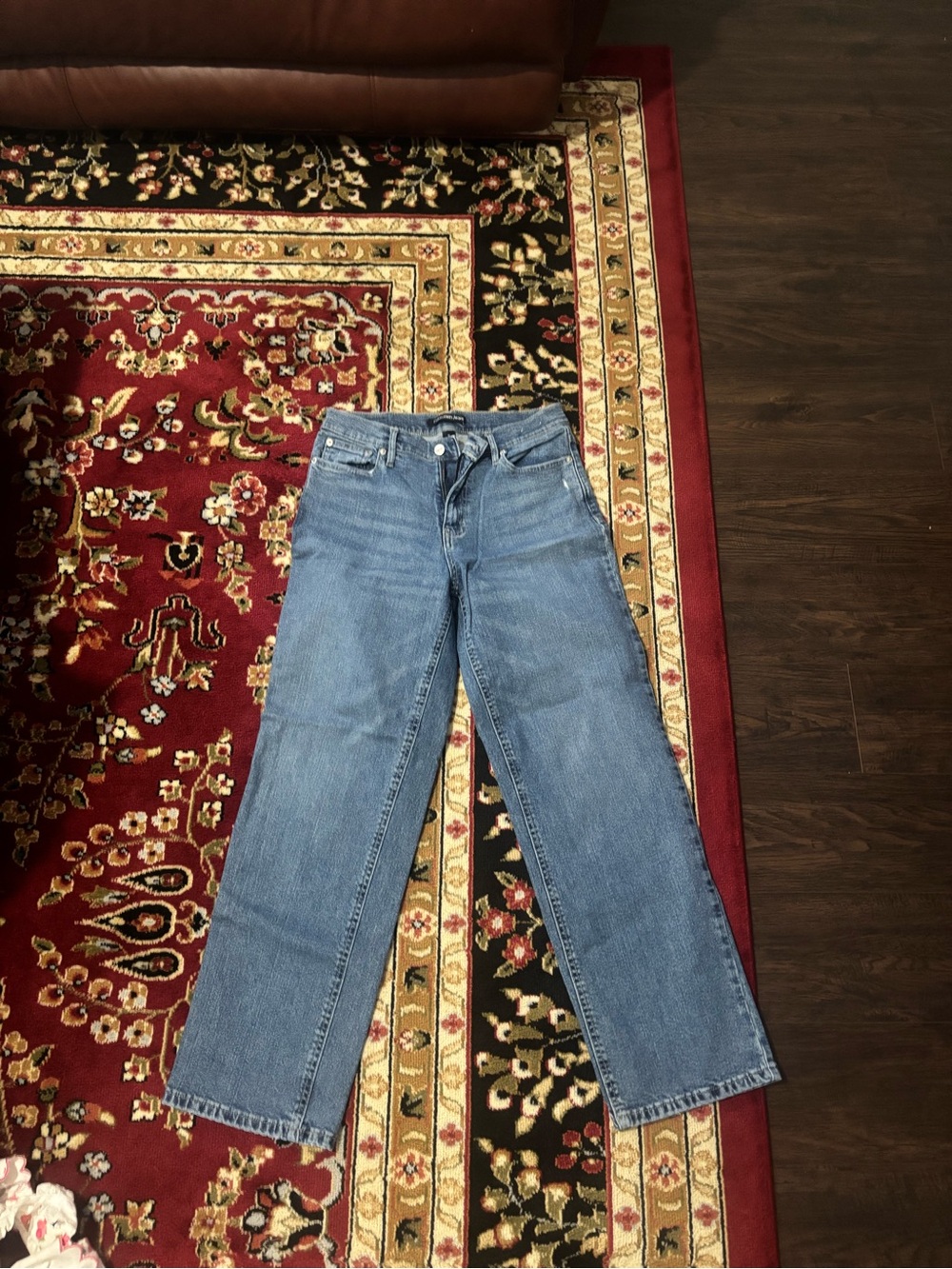Calvin Klein Jeans Straight-Leg Mid Wash Blue Jeans